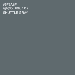 #5F6A6F - Shuttle Gray Color Image